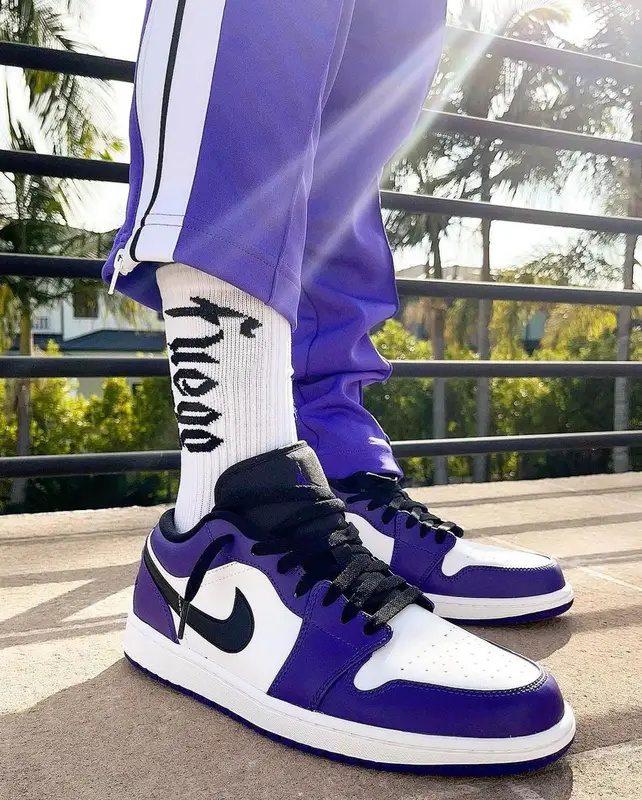 CJ outfit in Palm Angels, Nike, and Fuego Socks, 2021