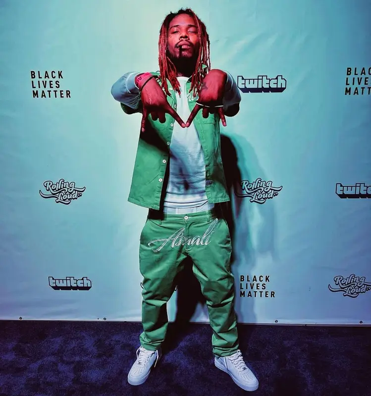 Fetty Wap outfit in Asaali and Nike, 2021