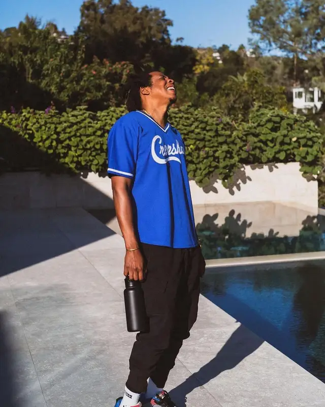 Jay-Z outfit in The Marathon Clothing, Gucci, and The North Face, 2021