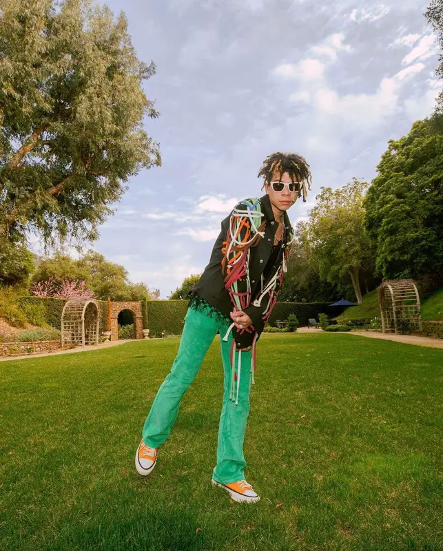 Iann Dior outfit in Rick Owens, MSGM, and Quay Australia, 2021