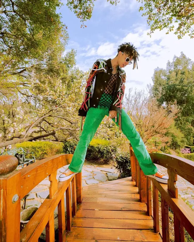 Iann Dior outfit in Rick Owens, MSGM, and Quay Australia, 2021