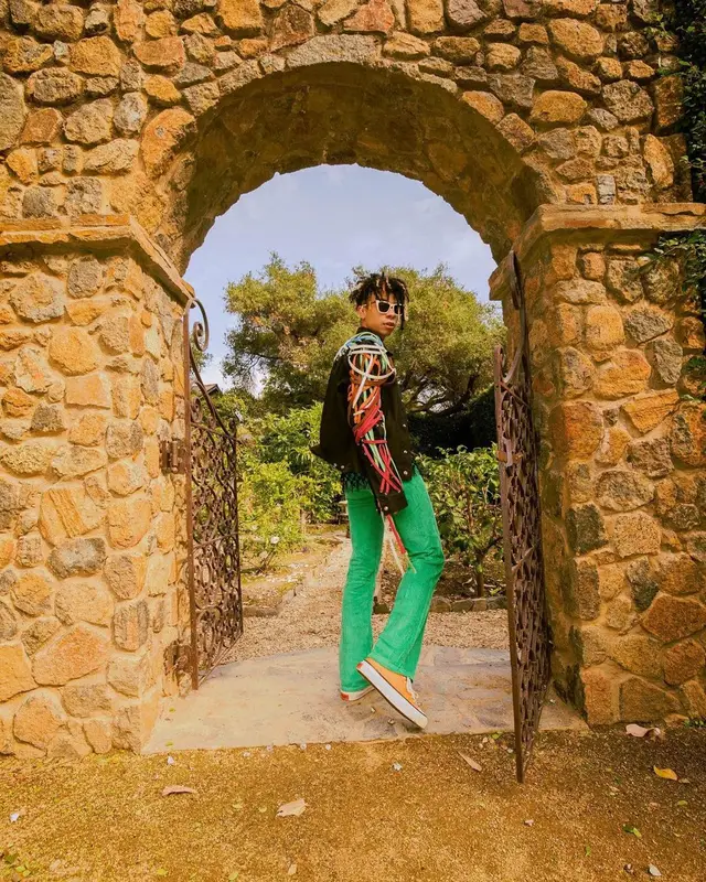 Iann Dior outfit in Rick Owens, MSGM, and Quay Australia, 2021