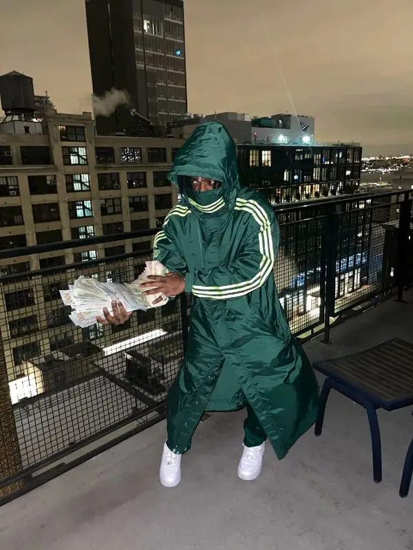 Lil Uzi Vert outfit in Ivy Park and Nike, 2021