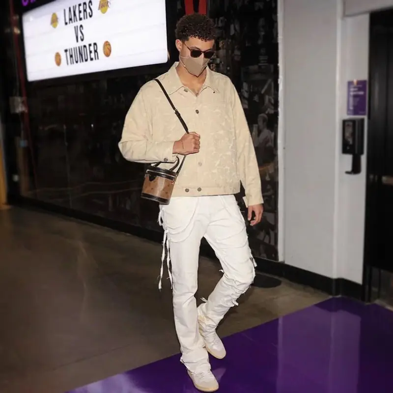 Kyle Kuzma outfit in Tainted NY, 2021