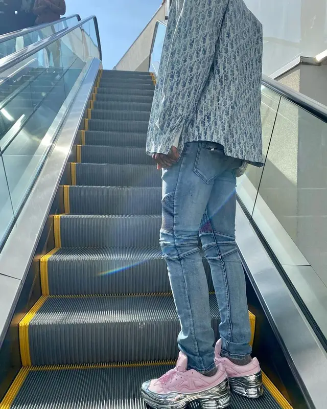 Kid Buu outfit in Dior, Balmain, and Adidas, 2021