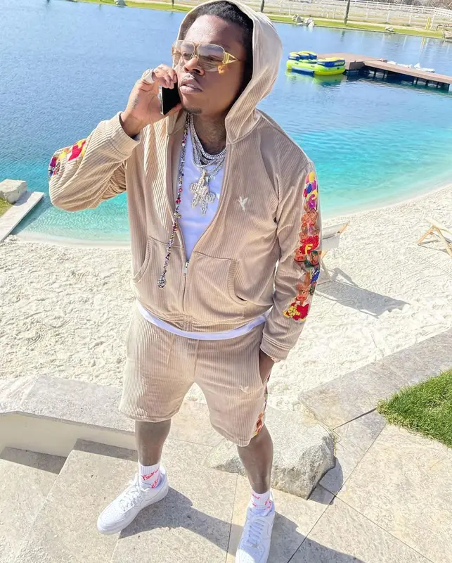Gunna outfit in Doublet and Nike, 2021