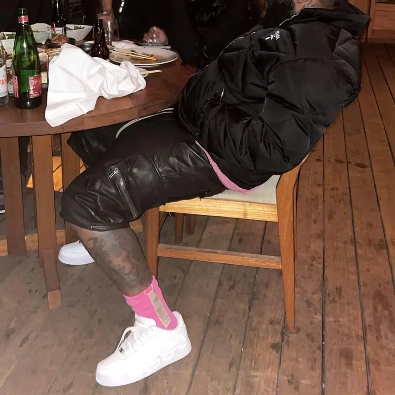 ASAP Bari outfit in Prada, Rick Owens, and Nike, 2021