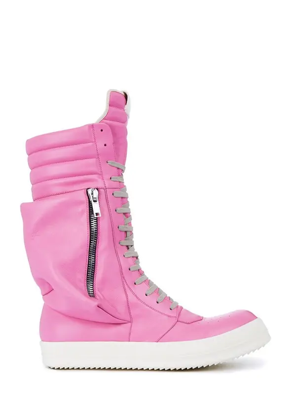 pink rick owen boots