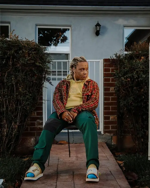 Trippie Redd outfit in Braydon Alexander, KidSuper, and Puma, 2021