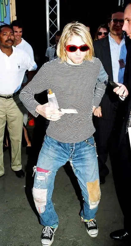 Kurt Cobain outfit in H&M, Blank NYC, and No Name, 2021
