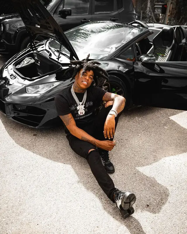 Yungeen Ace outfit in Dior and Amiri, 2021