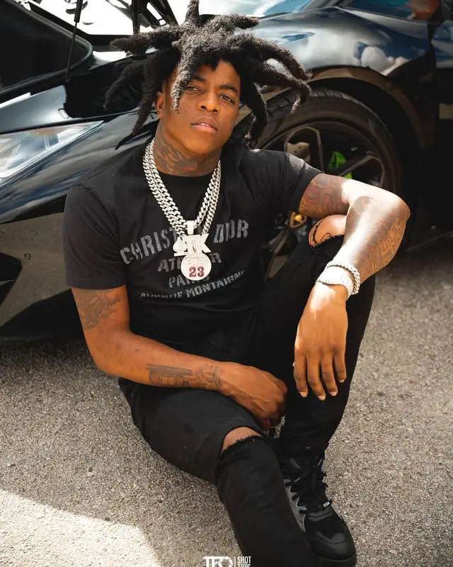 Yungeen Ace outfit in Dior and Amiri, 2021