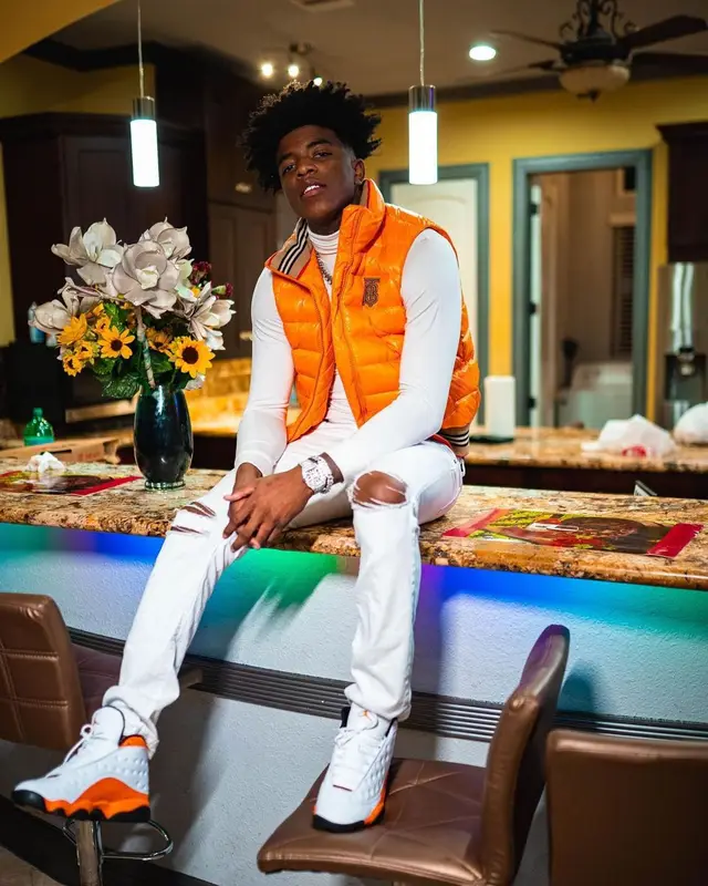 Yungeen Ace outfit in Burberry, Amiri, and Jordan, 2021