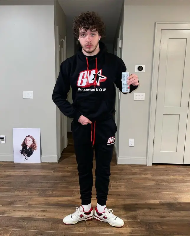 Jack Harlow outfit in Generation Now and New Balance, 2021