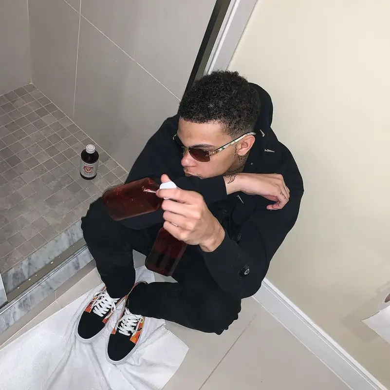 D Savage outfit in Section 8, Ksubi, and Cartier, 2020