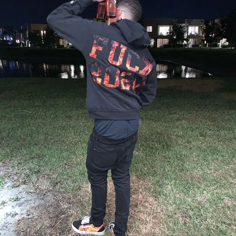 D Savage outfit in Section 8, Ksubi, and Cartier, 2020