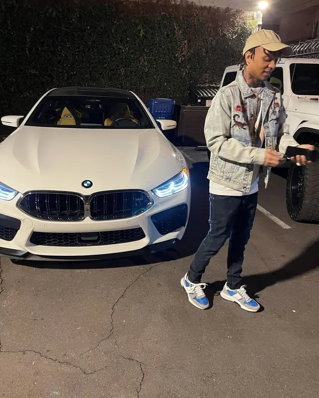 Swae Lee outfit in Urban Outfitters, Ksubi, and Louis Vuitton, 2021