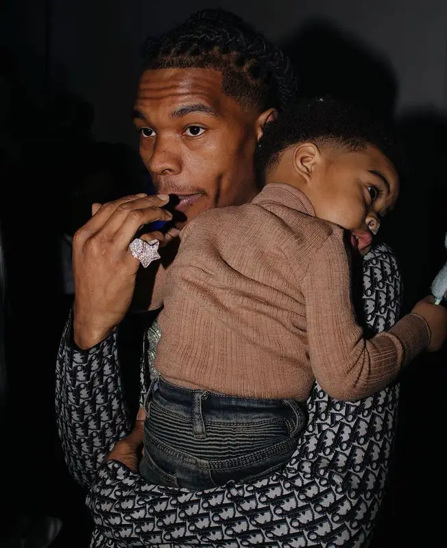 Lil Baby outfit in Dior and Amiri, 2021