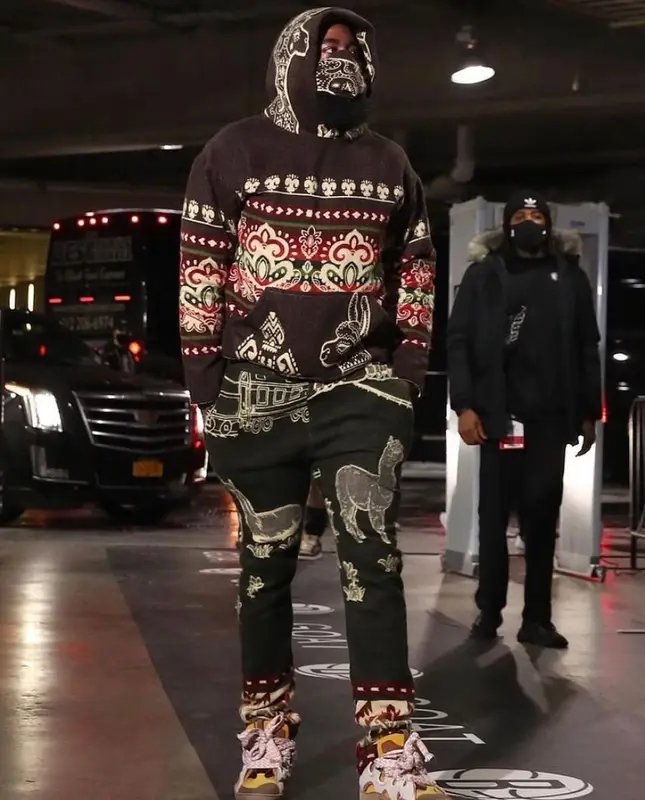 James Harden outfit in Avenue C and Lanvin, 2021
