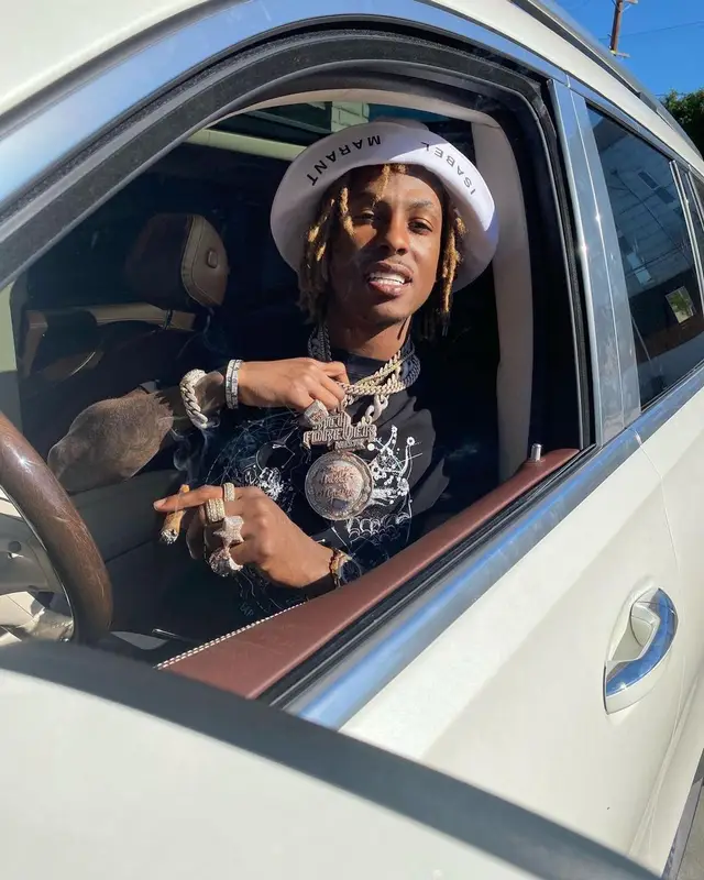 Rich The Kid outfit in Amiri and Isabel Marant, 2021