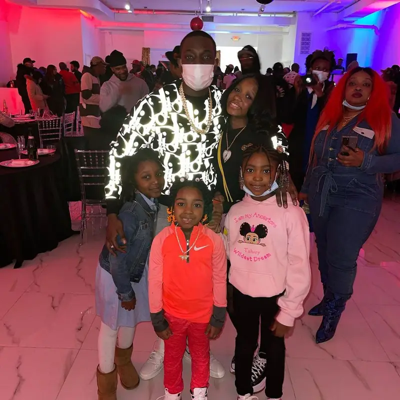 Bobby Shmurda outfit in Dior, Balmain, and No Name, 2021