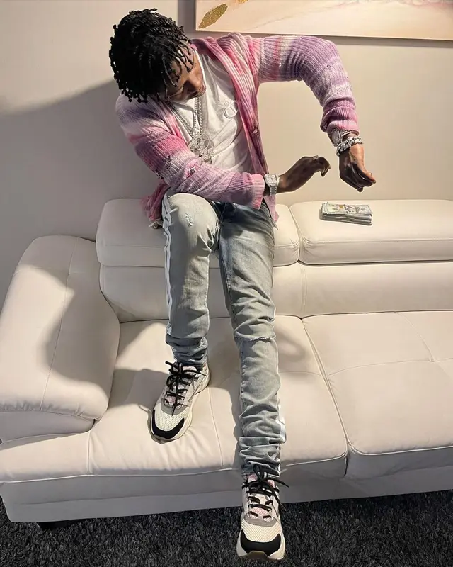 Jackboy outfit in Amiri and Dior, 2021