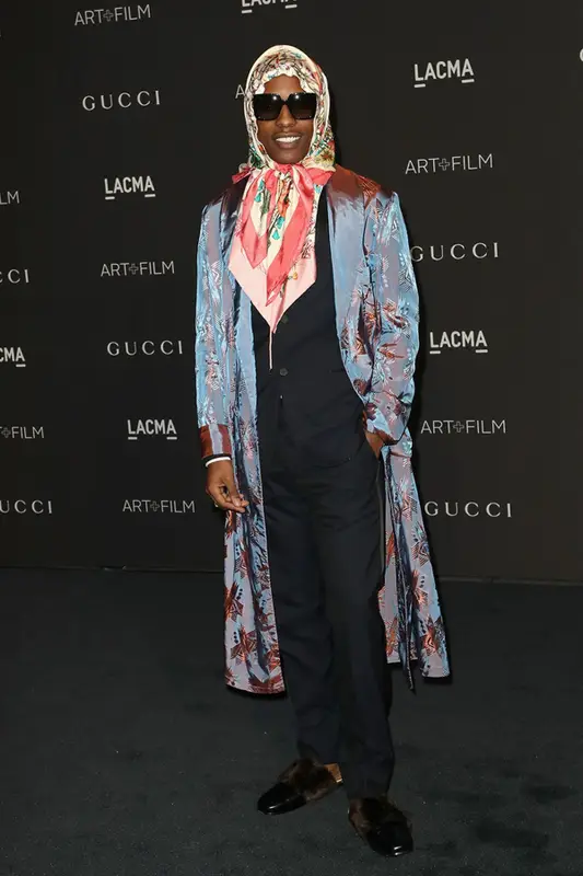 ASAP Rocky outfit in Gucci, 2019