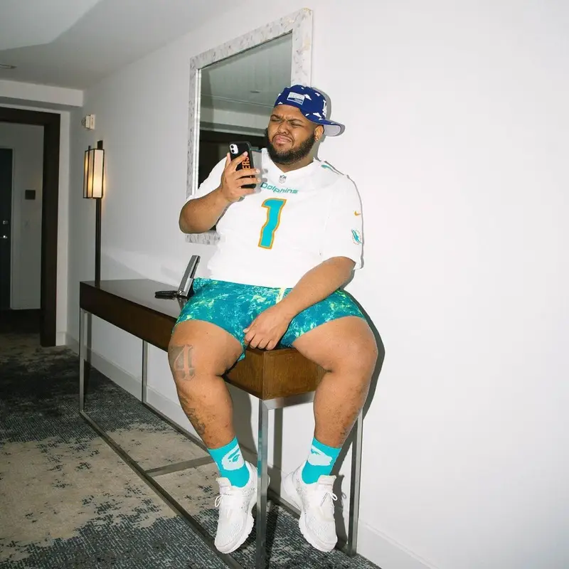 Druski outfit in Nike, Off-White, and Bape, 2020