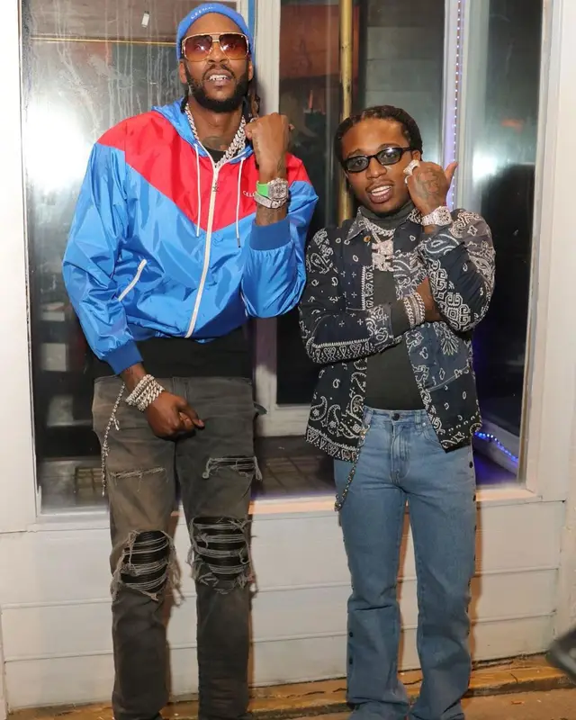 2 Chainz outfit in Amiri and Celine, 2021