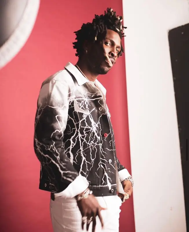 Saint JHN outfit in Marc Jacques Burton, 2021