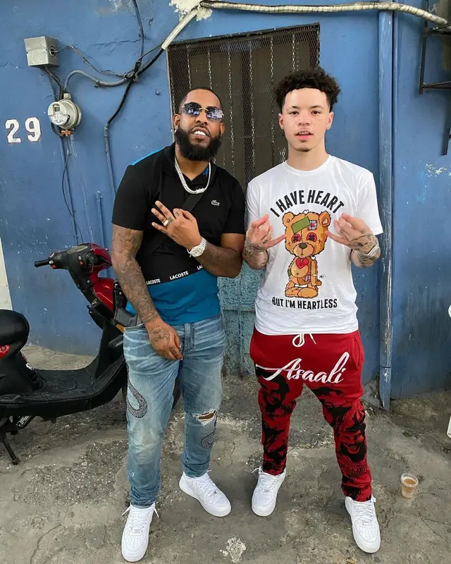 Lil Mosey outfit in Sniper Gang Apparel, Cough Syrup, and Asaali, 2021