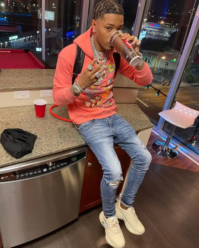 Lil Migo outfit in Gucci and Nike, 2021
