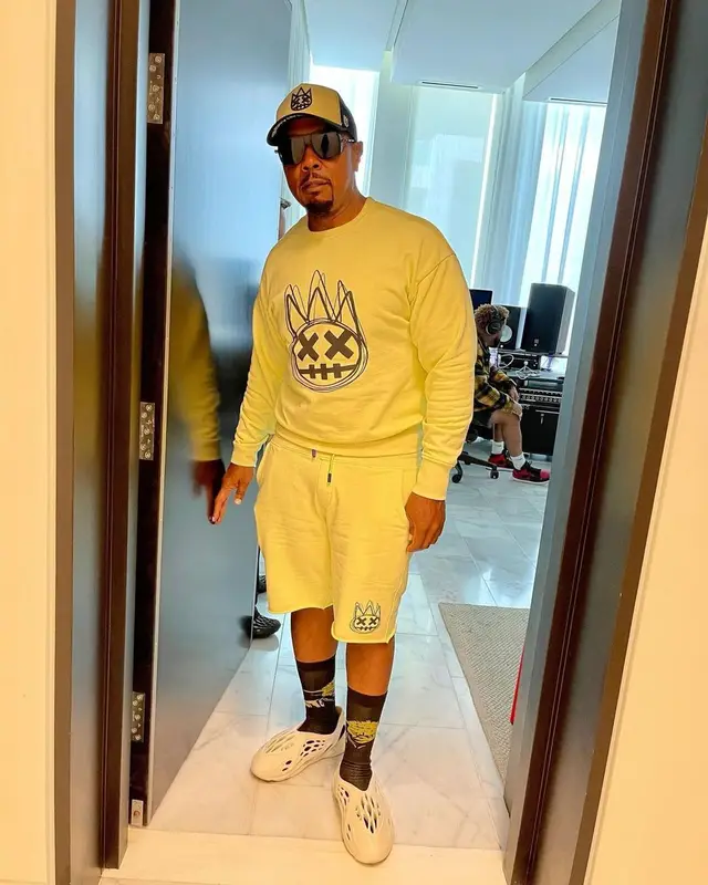 Timbaland outfit in Yeezy and Cult of Individuality, 2021