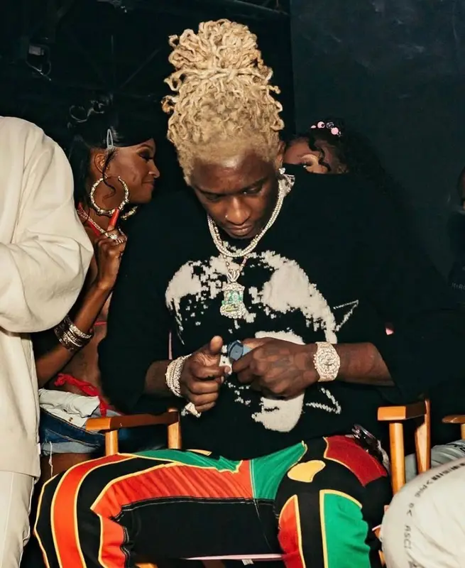 Young Thug outfit in Whensmokeclears, 2021