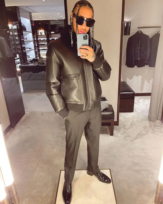 Tyga outfit in Louis Vuitton, 2021