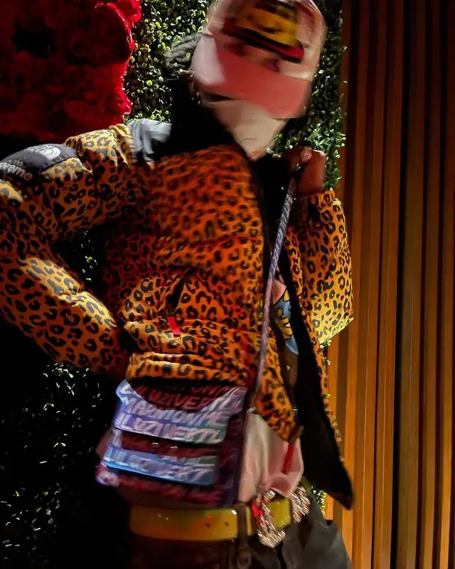 Lil Uzi Vert outfit in Supreme, Hysteric Glamour, and Human Made, 2021
