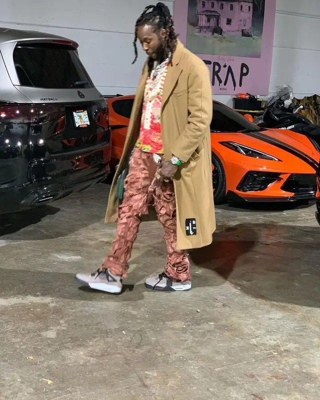 2 Chainz outfit in Kapital, Jordan, and Amiri, 2021
