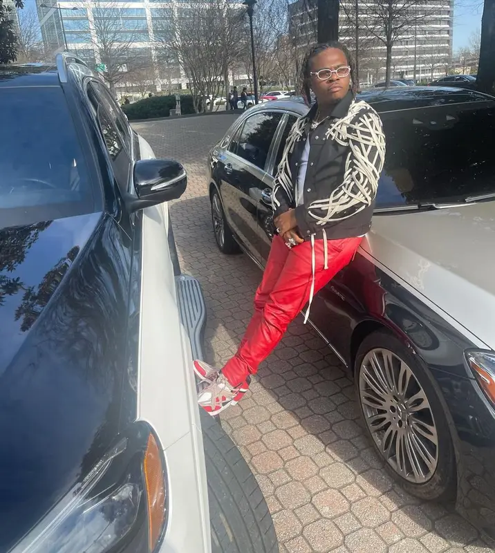 Gunna outfit in Rick Owens, Vogalstand, and Cartier, 2021