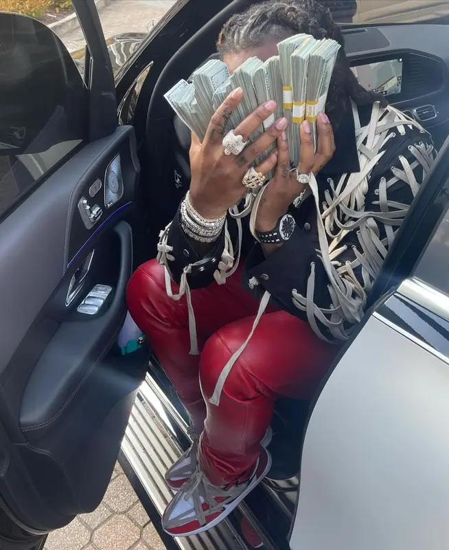 Gunna outfit in Rick Owens, Vogalstand, and Cartier, 2021