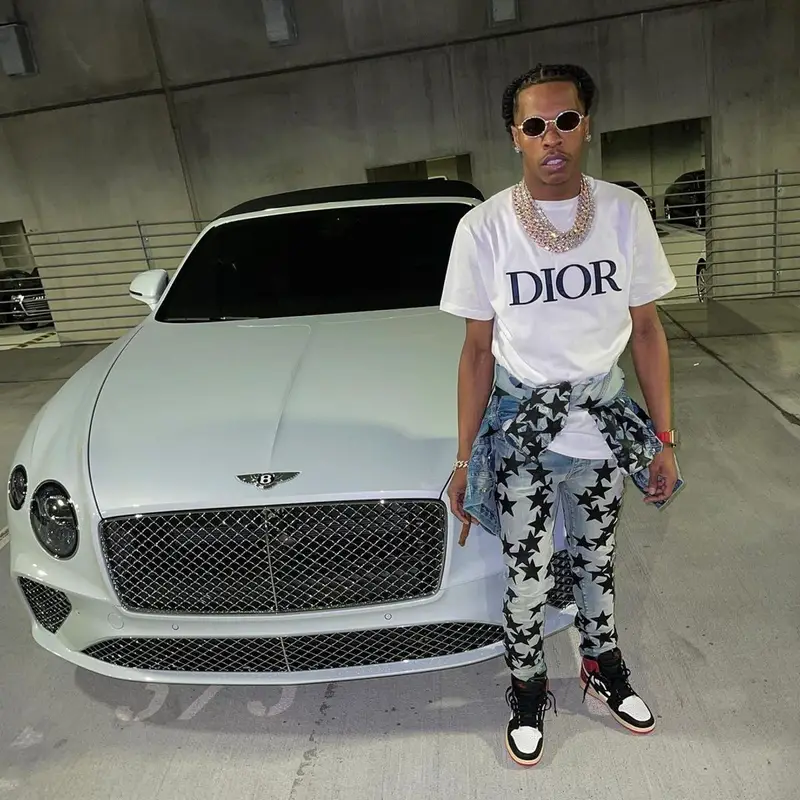 Lil Baby outfit in Amiri, Cartier, and Chemist, 2021