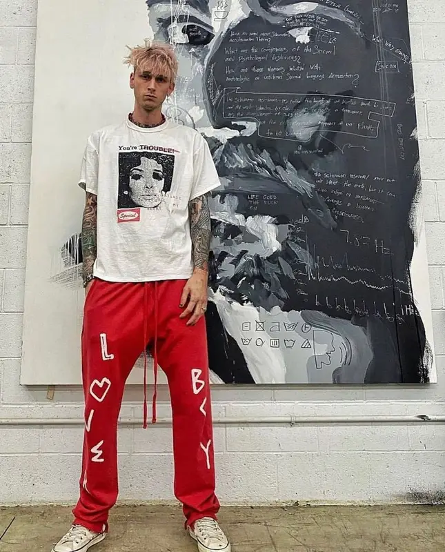 Machine Gun Kelly outfit in For Those Who Sin, 2021