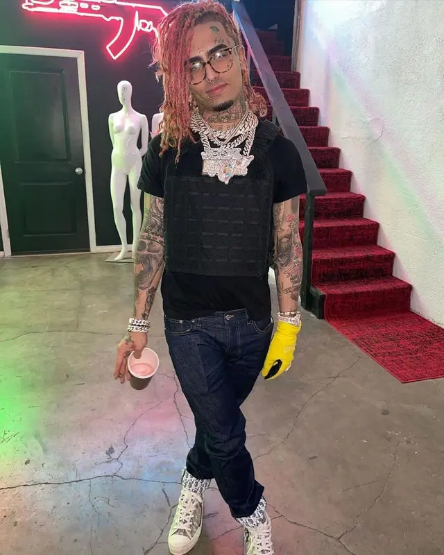 Lil Pump outfit in Dior, 2021