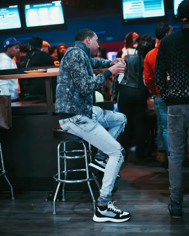 G Herbo outfit in Dior and Amiri, 2021