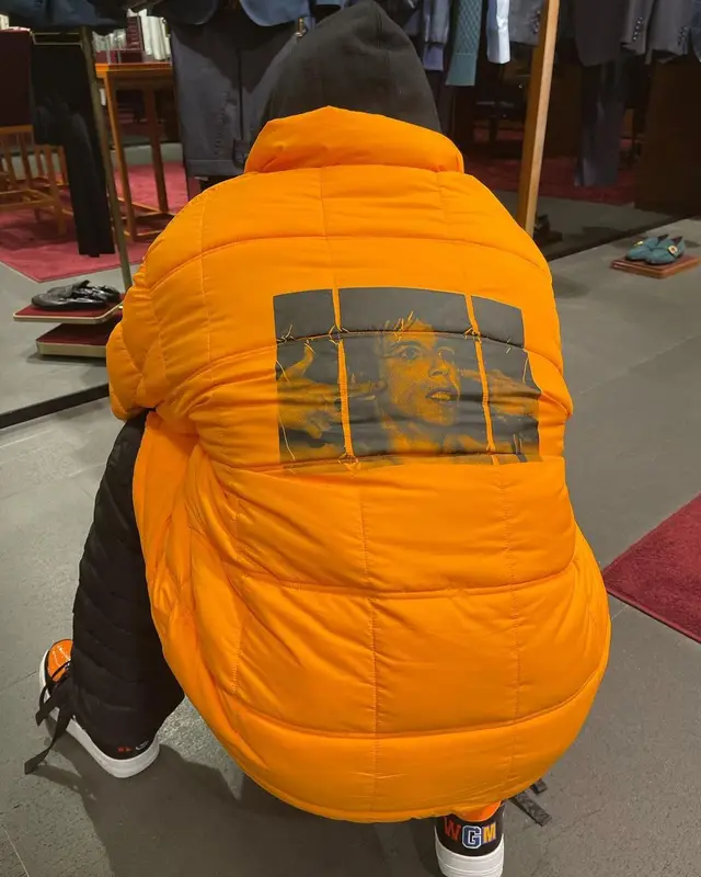 DaBaby outfit in Supreme, Nike, and Amiri, 2021
