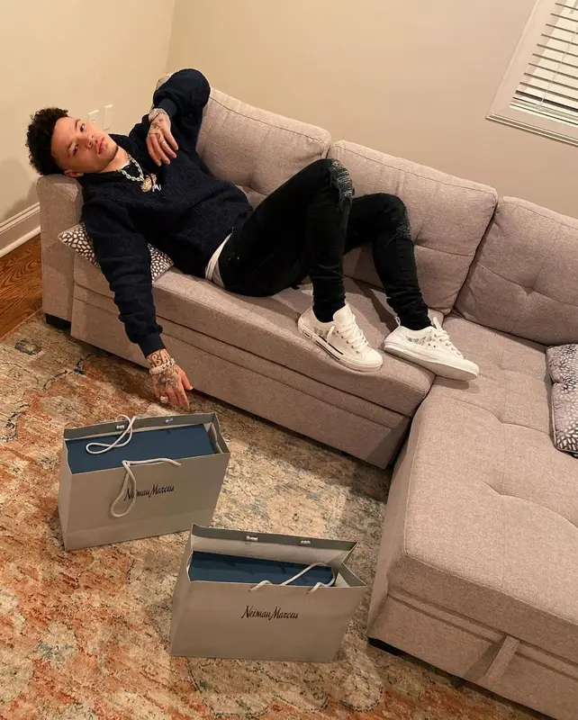 Lil Mosey outfit in Dior and Amiri, 2021
