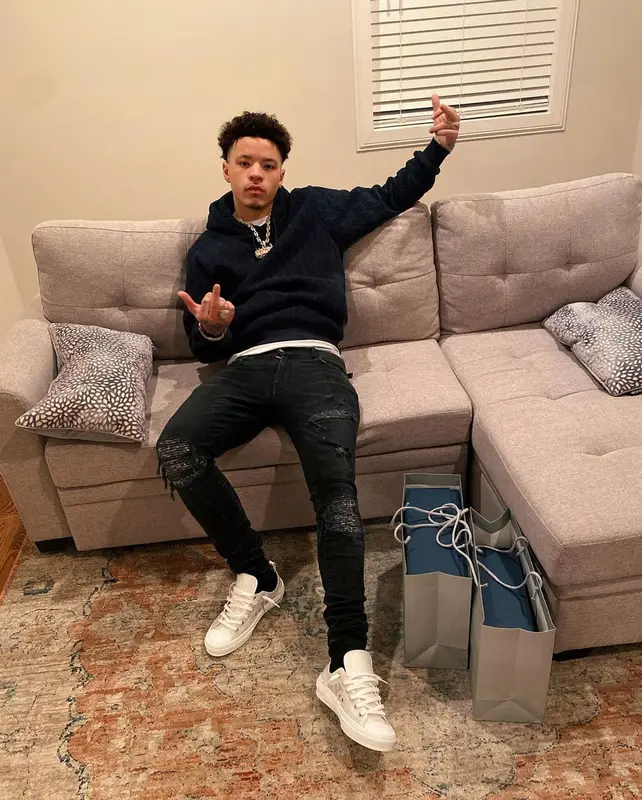 Lil Mosey outfit in Dior and Amiri, 2021