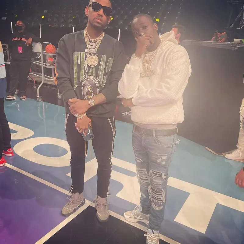 Bobby Shmurda outfit in Dior and Louis Vuitton, 2021