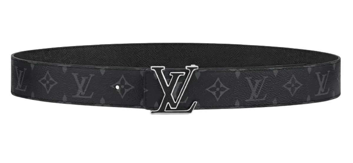 Louis Vuitton Initiales 40MM Matte Black Belt Belt — LSC INC