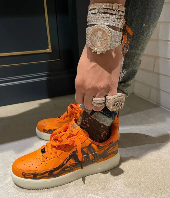 Lil Migo outfit in Tulones, Louis Vuitton, and Gucci, 2021