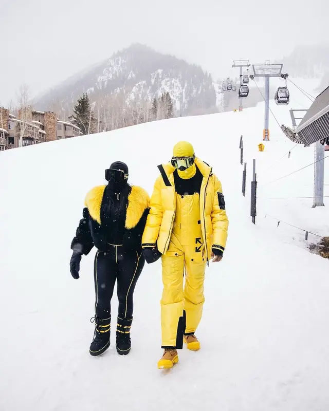 Fabolous outfit in Off-White, Timberland, and Oakley, 2021